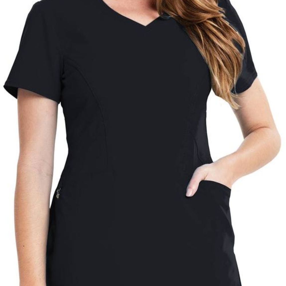 Careisma Medical Uniform CA601 V-Neck Top - Black